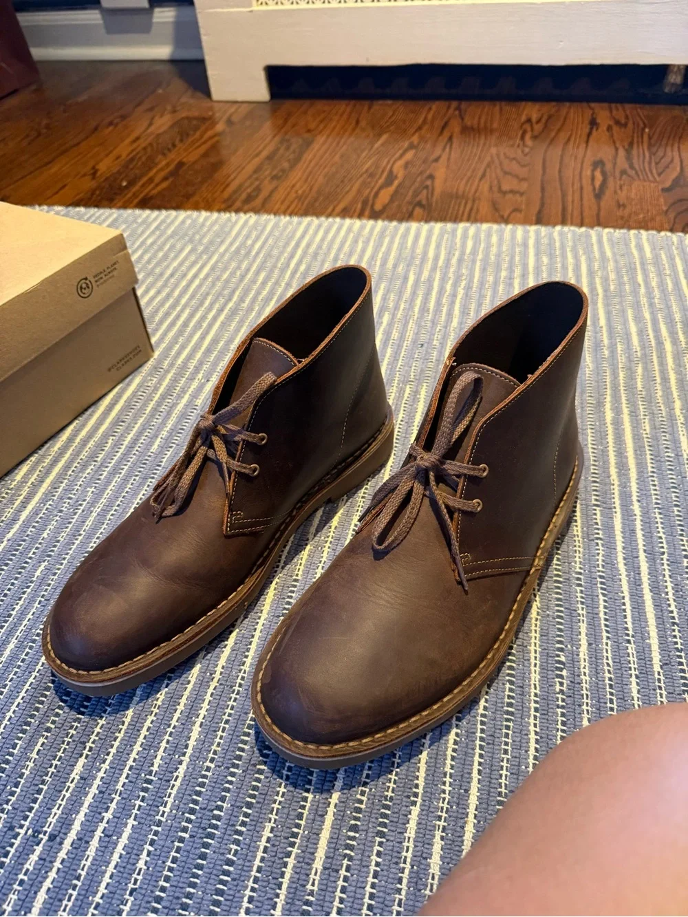 Clarks Men's Dark Brown Leather Dessert Boots